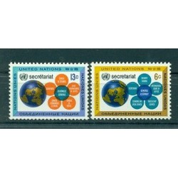 Nations Unies New York 1968 - Michel n. 196/97 - Sécretariat