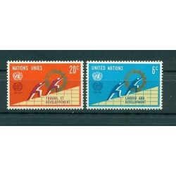Nations Unies New York 1969 - Michel n. 216/17 -  Travail et Developpement