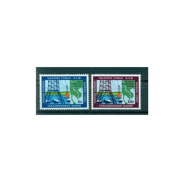 Nations Unies New York 1970 - Michel n. 222/23 - Bassin du Mékong