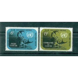 Nations Unies New York 1970 - Michel n. 224/25 - Combattre le Cancer