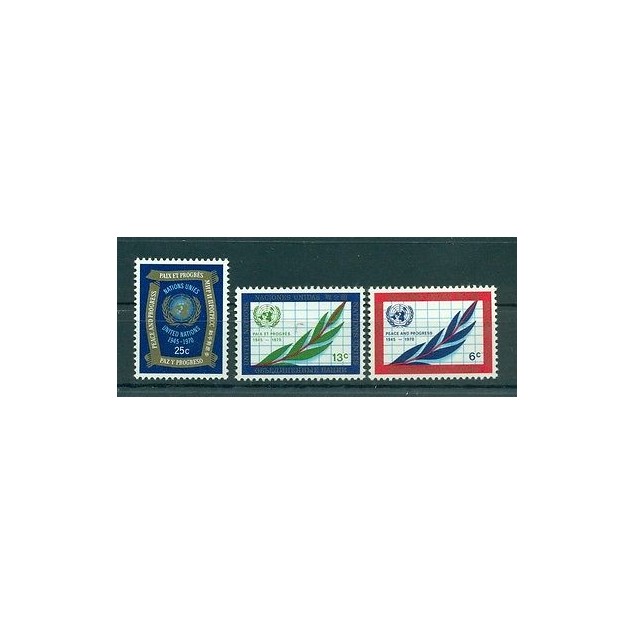 Nations Unies New York 1970 - Michel n. 226/28 A - 25e anniversaire des Nations