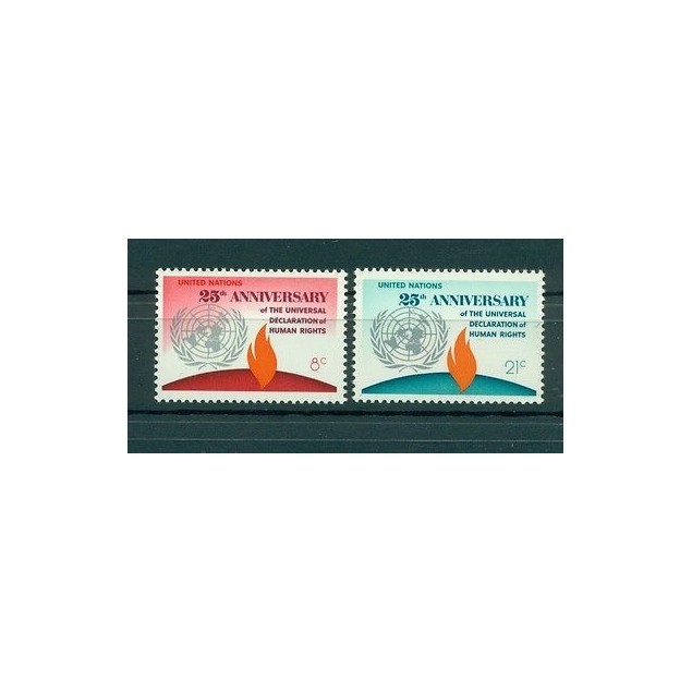 Nations Unies New York 1973 - Michel n. 262/63 - "Droits de l'Homme"