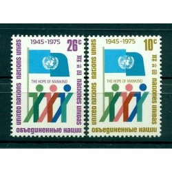 Nations Unies New York 1975 - Michel n. 283/84 A - 30e anniversaire des Nations