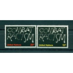 Nations Unies New York 1977 - Michel n. 311/12 - Combattons le racisme
