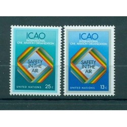 Nations Unies New York 1978 - Michel n. 322/23 -  Sécurité Aérienne - OACI