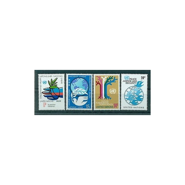 Nations Unies New York 1979 - Michel n. 328/31 - Timbres poste ordinaire