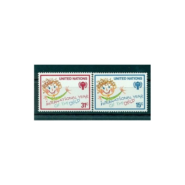 Nations Unies New York 1979 - Michel n. 334/35 - Année Internatiomale de l'Enf