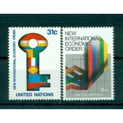 Nations Unies New York 1980 - Y & T n. 308/09 - Nouvel ordre économique international