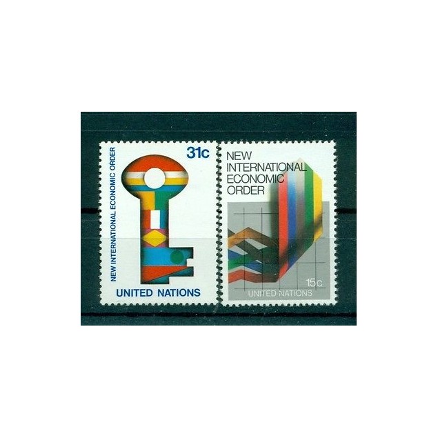 Nations Unies New York 1980 - Michel n. 340/41 - Nouvel Ordre économique interna