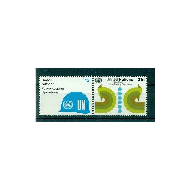 Nations Unies New York 1980 - Michel n.344/45 - Operations de maintien de la