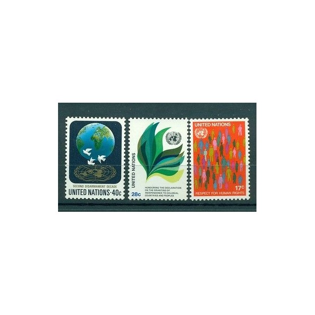 Nations Unies New York 1982 - Michel n. 391/93  - Timbres poste ordinaire