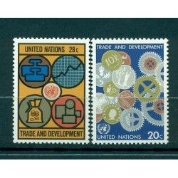 Nations Unies New York 1983 - Michel n.420/21 - Commerce et Développement