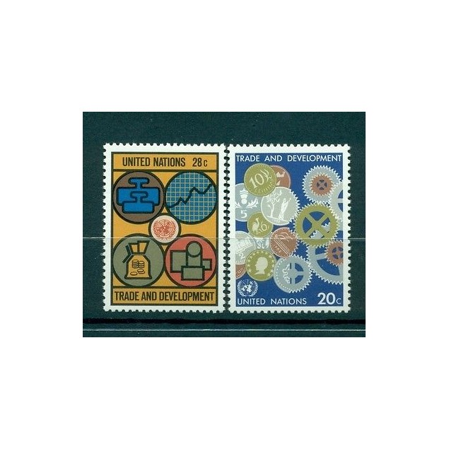 Nations Unies New York 1983 - Michel n.420/21 - Commerce et Développement
