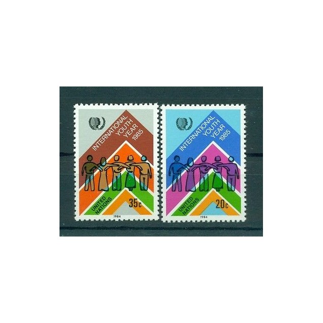 Nations Unies New York 1984 - Michel n. 464/65 - Année International de la Jeune