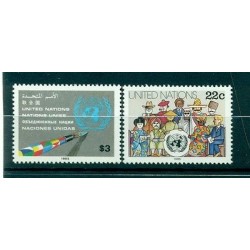 Nations Unies New York 1985 - Michel n. 468/69 - Timbre poste ordinaire