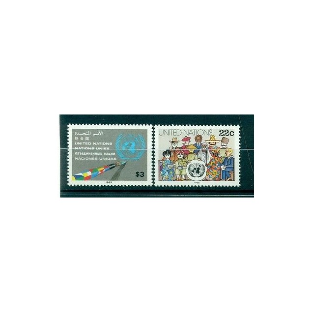 Nations Unies New York 1985 - Michel n. 468/69 - Timbre poste ordinaire