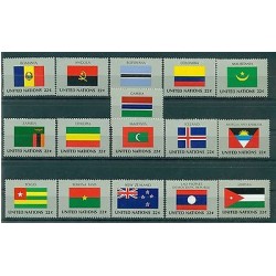 Nazioni Unite New York 1986 - Y & T n. 467/82 - Bandiere degli Stati Membri dell'Organizzazione delle Nazioni Unite (VII)