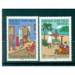 Nations Unies New York 1987 - Michel n. 542/43 -  Vaccinez tous les enfants