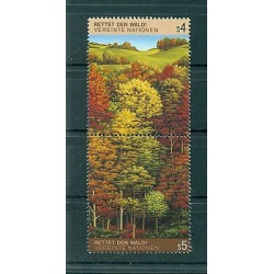 United Nations Vienna 1988 - Y & T n. 81/82 - Survival of Forests