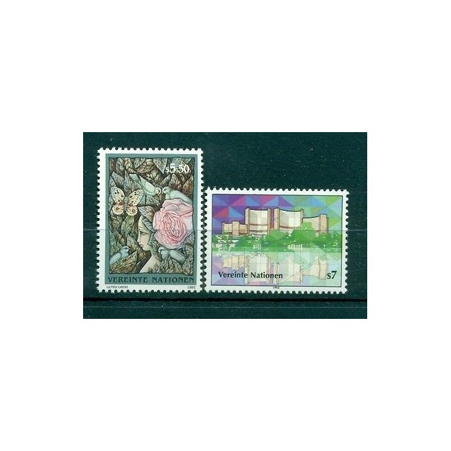 Nations Unies Vienne 1992 - Michel n.137/38 - "Timbres poste ordinaire"