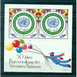 Nations Unies Vienne 2001 - Y & T feuillet n.14 - 50e anniversaire de l'Administration postale des Nations Unies