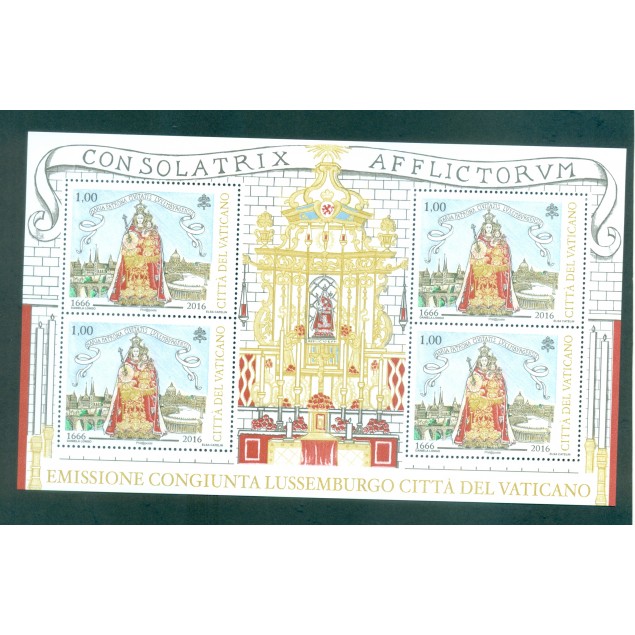 Vaticano 2016 - Mi. n. 1882KB - Santa Mariea Patrona del Lussemburgo