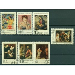 URSS 1970 - Y & T  n. 3680/86 - Chefs-d'oeuvre de la peinture étrangère