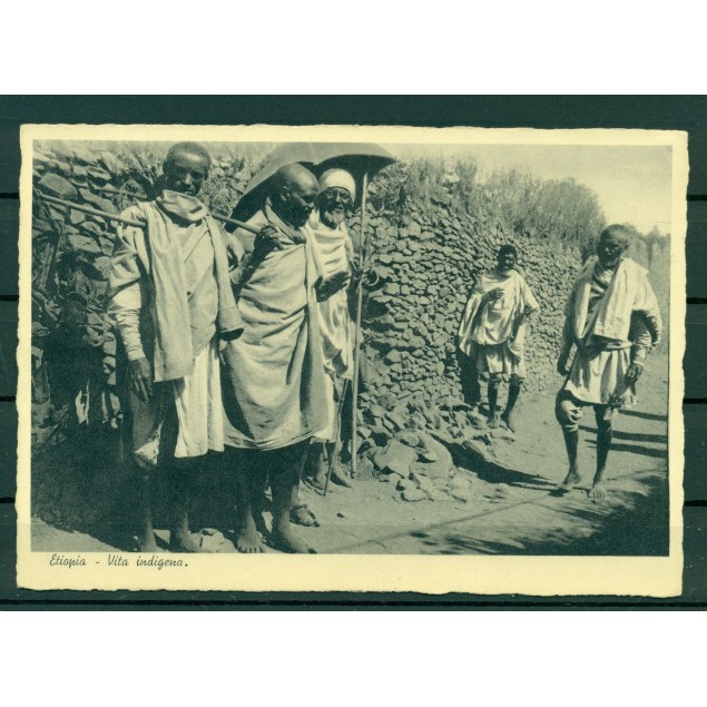Etiopia - Cartolina postale  "vita indigena"