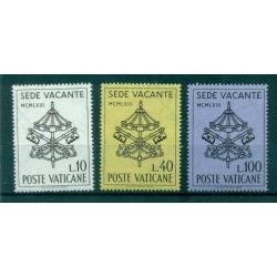 Vatican 1963 - Mi. n. 429/431 - "Sede Vacante"