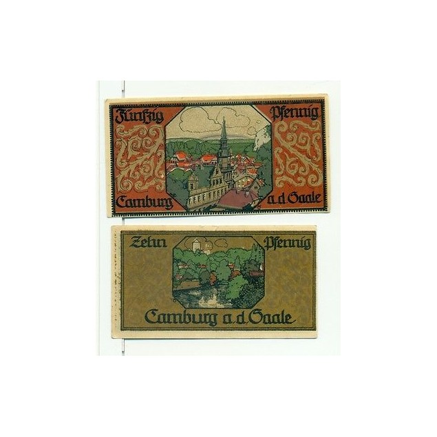 OLD GERMANY EMERGENCY PAER MONEY - NOTGELD Camburg a.d. Saale 1921