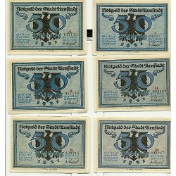 OLD GERMANY EMERGENCY PAPER MONEY - NOTGELD Arnstadt 1921