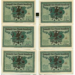 OLD GERMANY EMERGENCY PAPER MONEY - NOTGELD Arnstadt 1921