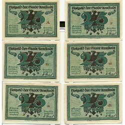 OLD GERMANY EMERGENCY PAPER MONEY - NOTGELD Arnstadt 1921