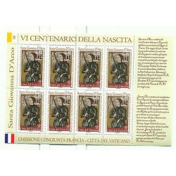 Vaticano 2012 - Mi. n. 1737 KB - Santa Giovanna d'Arco