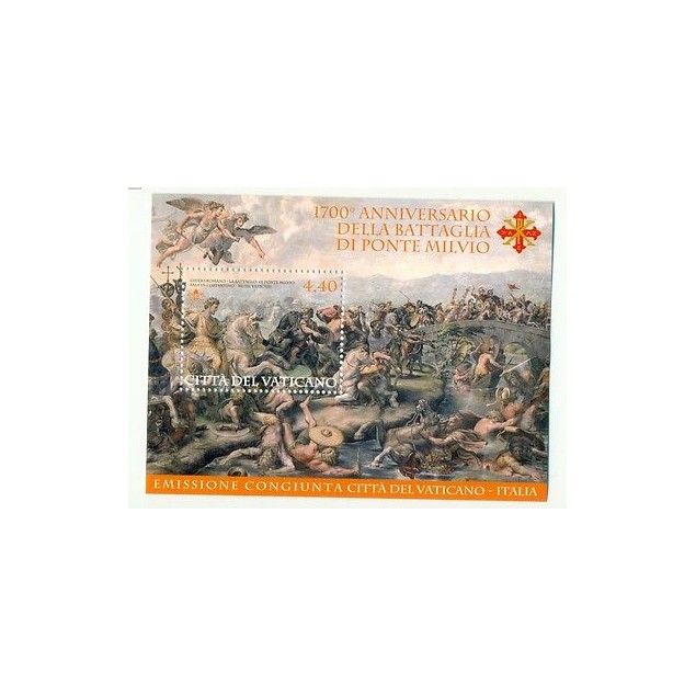 BATTAGLIA DI PONTE MILVIO - BATTLE VATICAN 2012 1700Yrs block