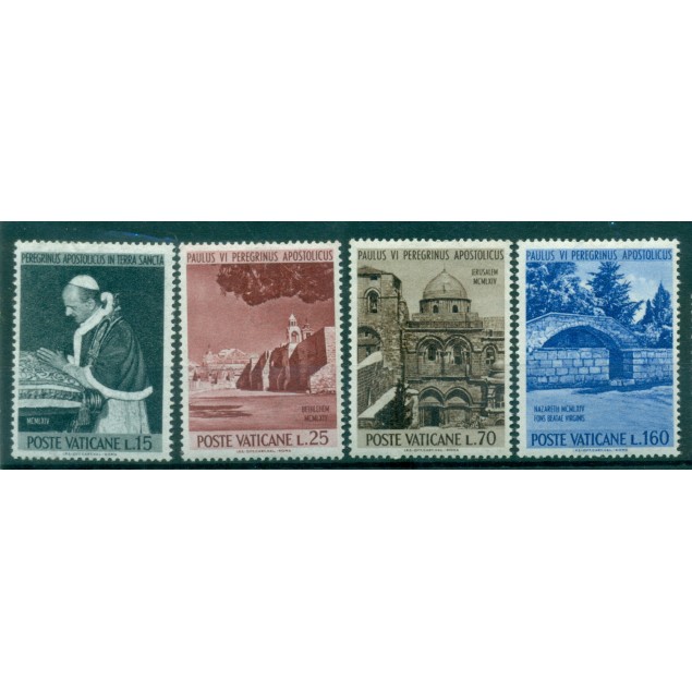 Vatican 1980 - Mi. n. 764/770 - "Viaggi del Papa"  Giovanni Paolo II