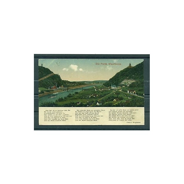 Allemagne - Germany 1923 - Michel n.244 - Carte postale Porta Westfalica