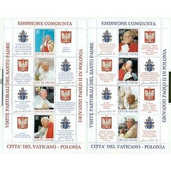 VIAGGI DEL PAPA IN POLONIA - POPE JOHN PAUL II VISIT POLAND VATICAN 2004 sheetl 