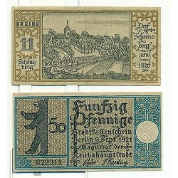 OLD GERMANY EMERGENCY PAPER MONEY - NOTGELD Berlin 1921 50 Pf Townships 11