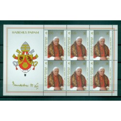 Vatican 2005 - Mi. n. 1517/1519 KB - "Habemus Papam" Benoît XVI