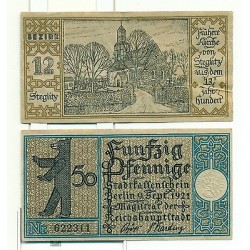 Germania - NOTGELD Berlin 1921- 50 Pf Townships 12