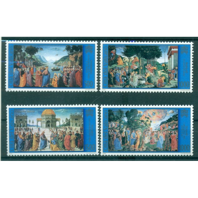 Vatican 1991 - Mi. n. 1107/1114 + 1115 Bl. 14 - Restoration of Sixtine Chapel Frescoes