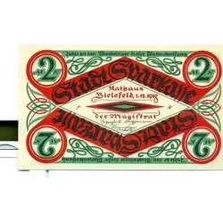 OLD GERMANY EMERGENCY PAPER MONEY - NOTGELD Bielefeld 1918 2 Mk