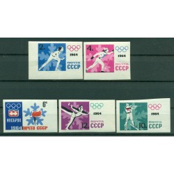 URSS 1964 - Y & T n. 2772/76 - 9° Giochi olimpici invernali (Michel n.2866/70 B)