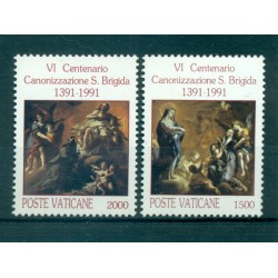 Vatican 1991 - Mi. n. 1038/1039 - Saint Bridget