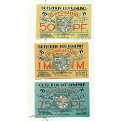 OLD GERMANY EMERGENCY PAPER MONEY - NOTGELD Bordelum 1922