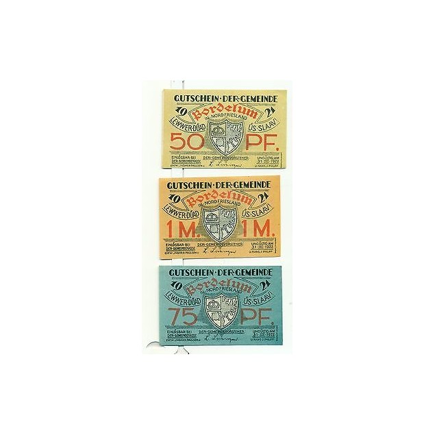 OLD GERMANY EMERGENCY PAPER MONEY - NOTGELD Bordelum 1922