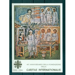 Vaticano 1990 - Mi. n. 1006/1009 Bl. 12 - "Caritas Internationalis"