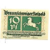 OLD GERMANY EMERGENCY PAPER MONEY - NOTGELD Braunschweig 1921 10 Pf