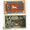 OLD GERMANY EMERGENCY PAPER MONEY - NOTGELD Braunschweig 1921 75 Pf